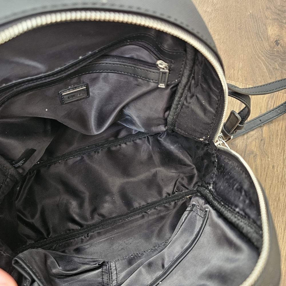 GUESS Black Backpack Purse - Picture 8 of 9